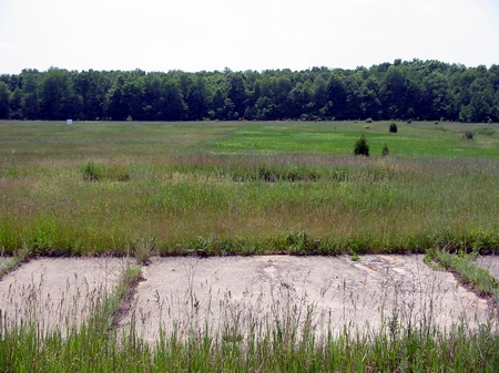 West Point Drive-In Theatre - Foundation - Photo From Water Winter Wonderland (newer photo)